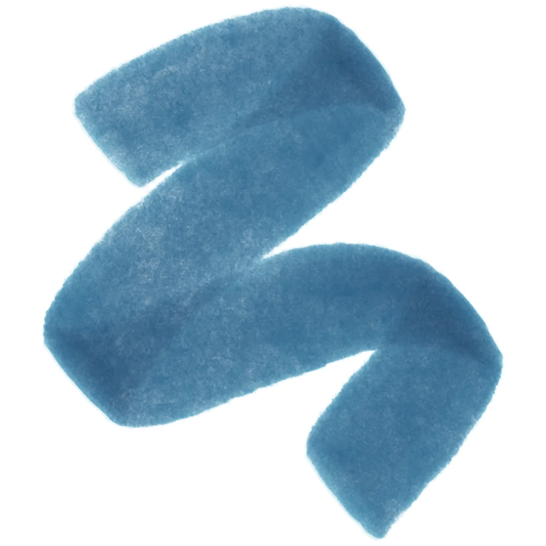 blue marker squibble