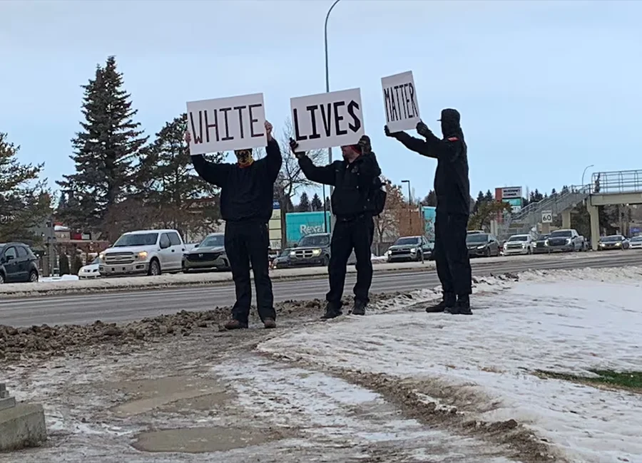 Photo of White Lives Matter protest